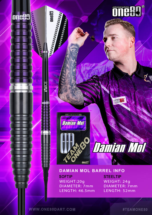 ONE80 Damian Mol Steeltip 24g