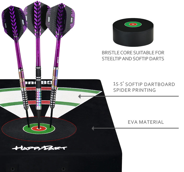 One80 Eva Travelling Dartboard II-Bristle Core