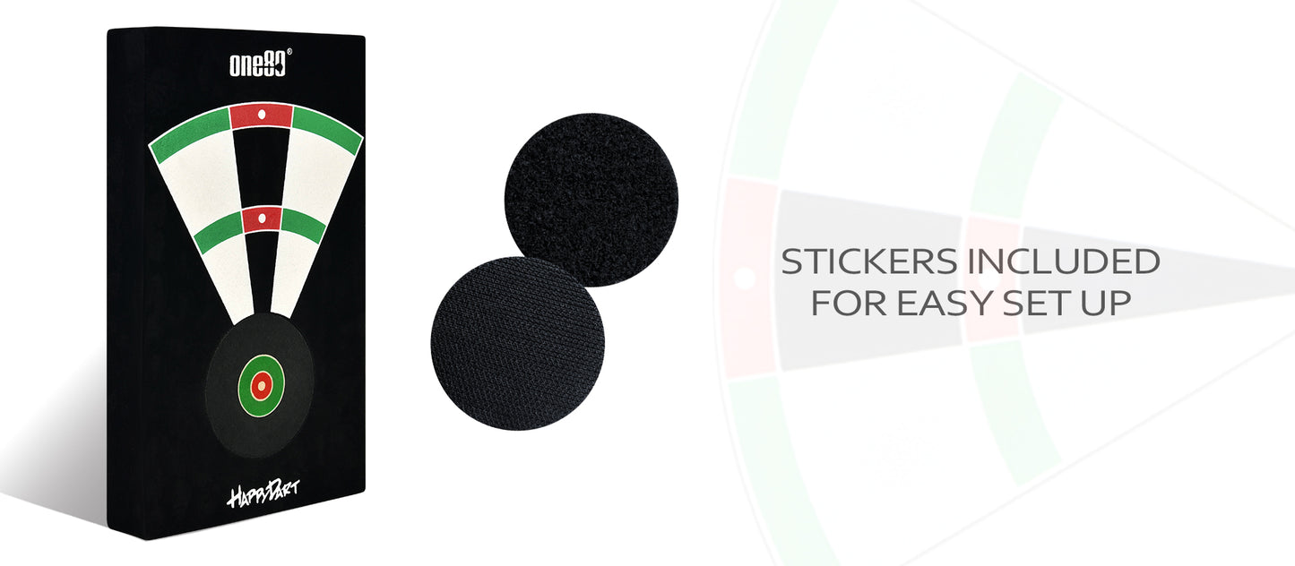 One80 Eva Travelling Dartboard II-Bristle Core