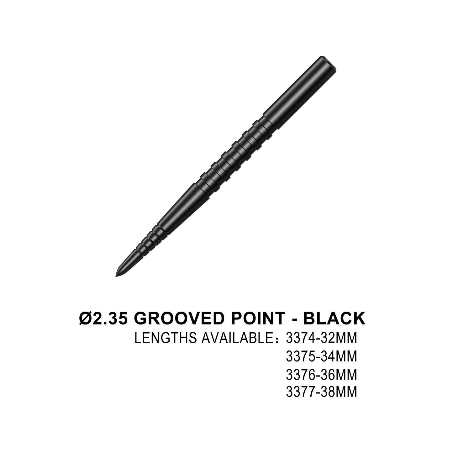 ONE80 Wechselspitzen 2,35mm Grooved Black