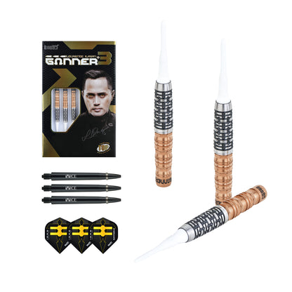 ONE80 Gunner III Softtip 20g  Black/Rose Gold