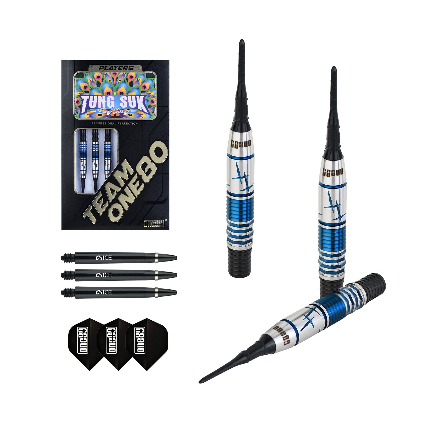 ONE80Tung Suk Softip 19g (Black/Blue)