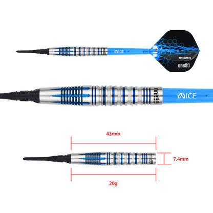 Ed Chambers V2 Softtip 20g Blue