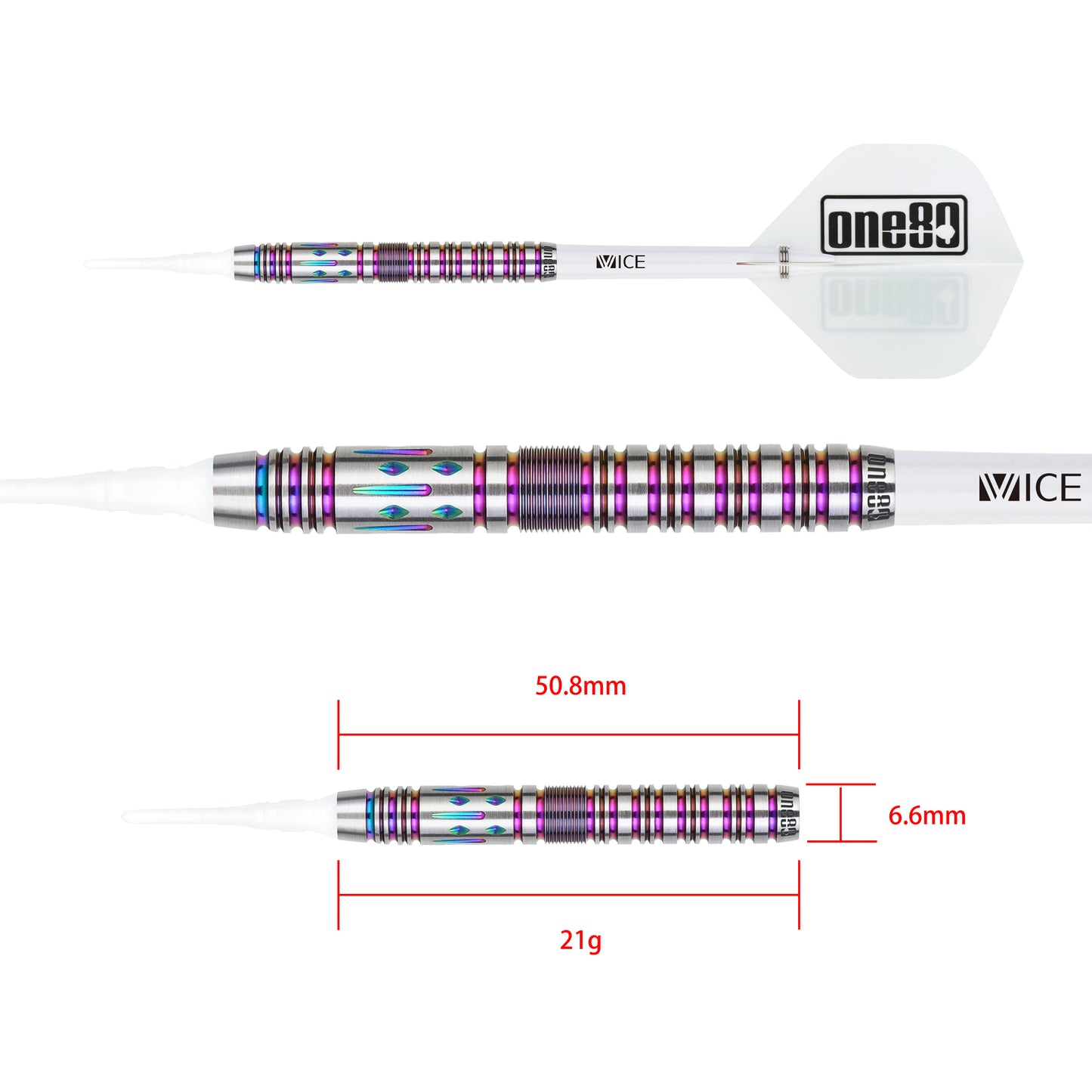ONE80 Ryo Nakai Softip 21g (Chameleon)