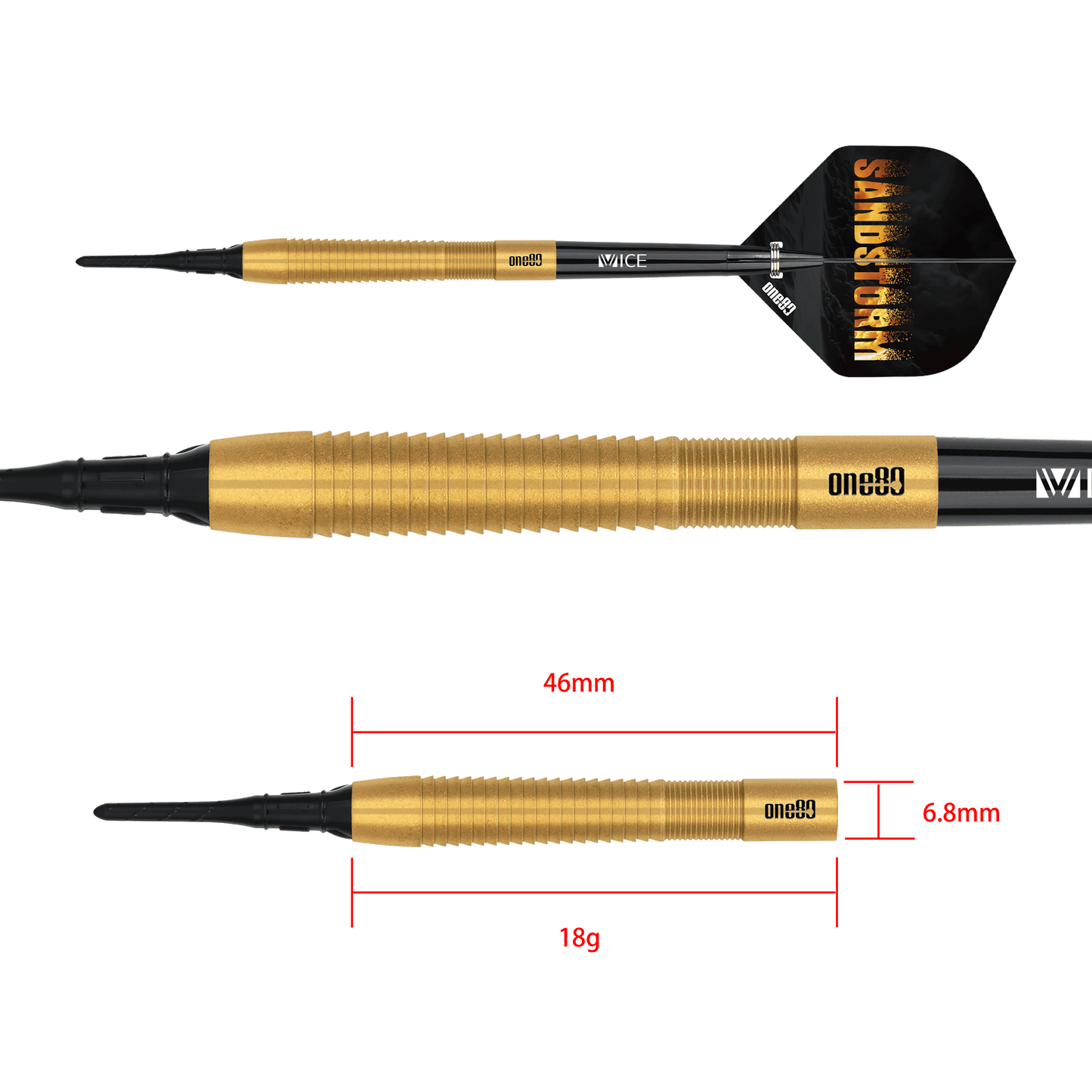 ONE80 Sandstorm 01 18g Softtip