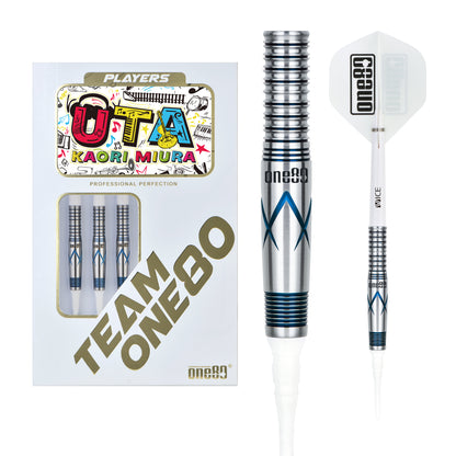 One80 Kaori Miura Signature Dart Blue Softip 18g