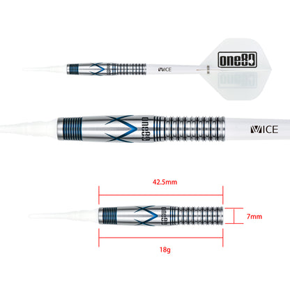 One80 Kaori Miura Signature Dart Blue Softip 18g