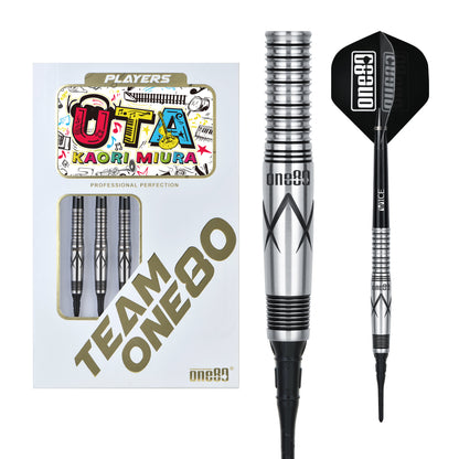 One80 Kaori Miura Signature Dart Black Softtip 20g