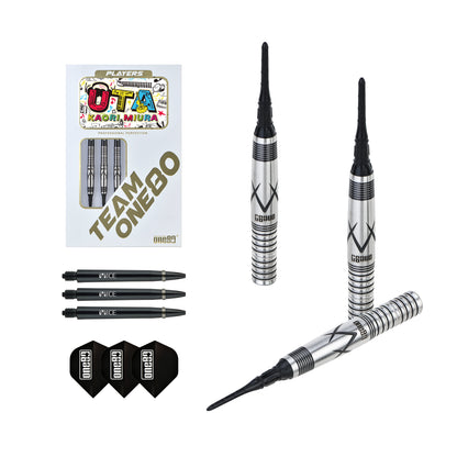 One80 Kaori Miura Signature Dart Black Softtip 20g