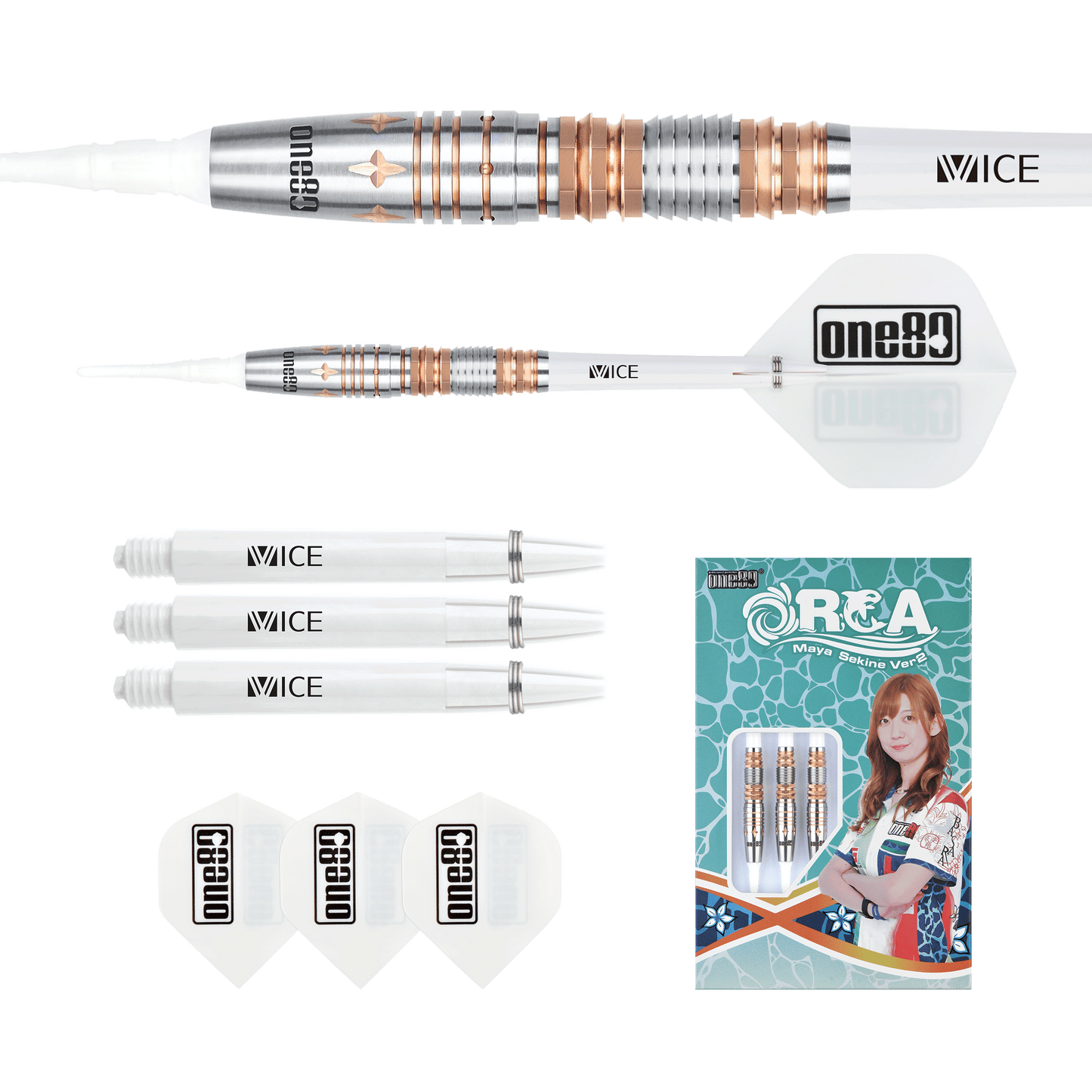 ONE80 Maya Sekine Orca II Rosegold Softip 21g