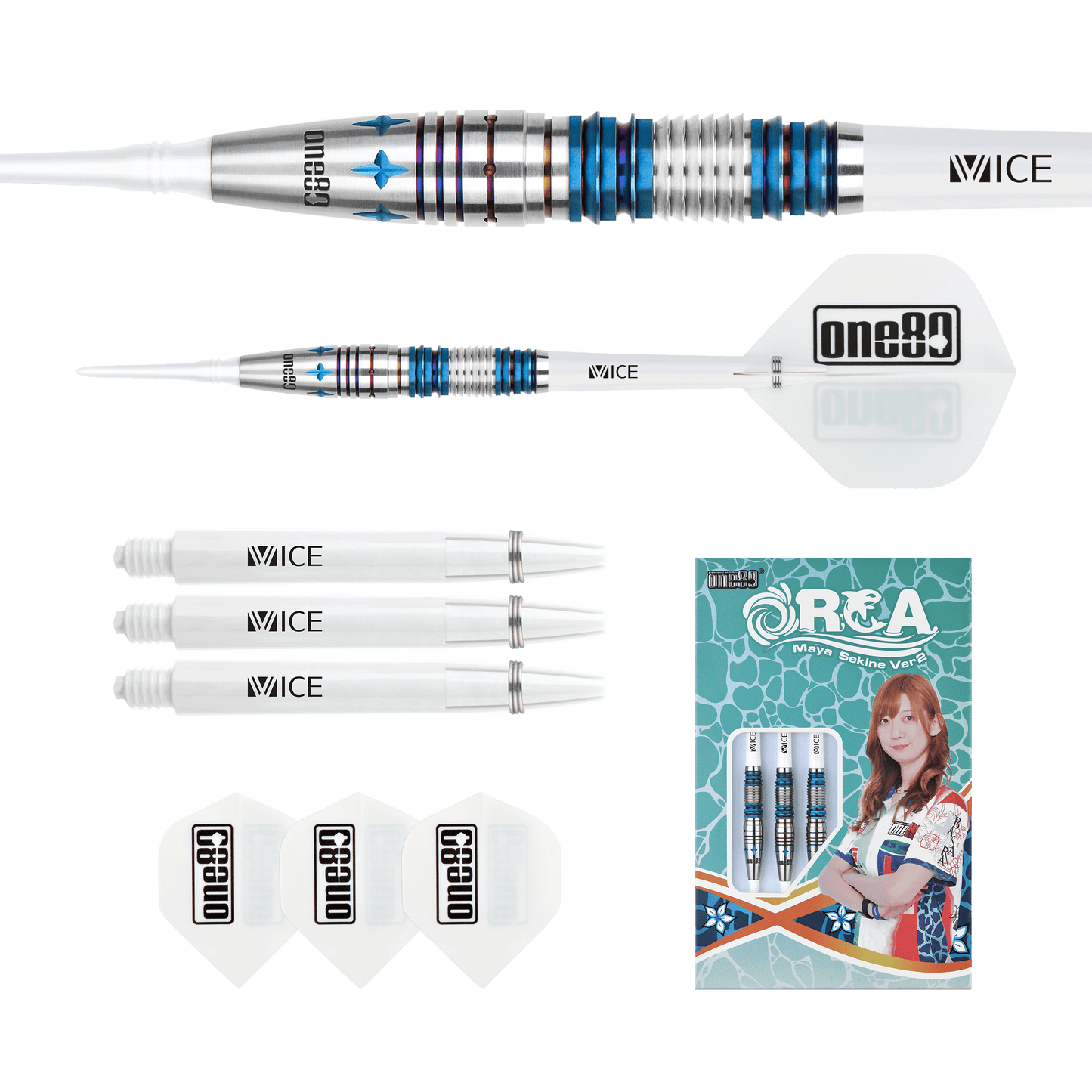 ONE80 Maya Sekine Orca II No.5 Blue Softip 19g