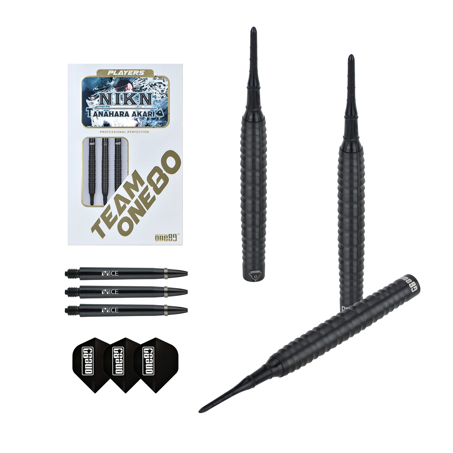 ONE80 Akari Tanahara Signature Softtip Black 17.5g