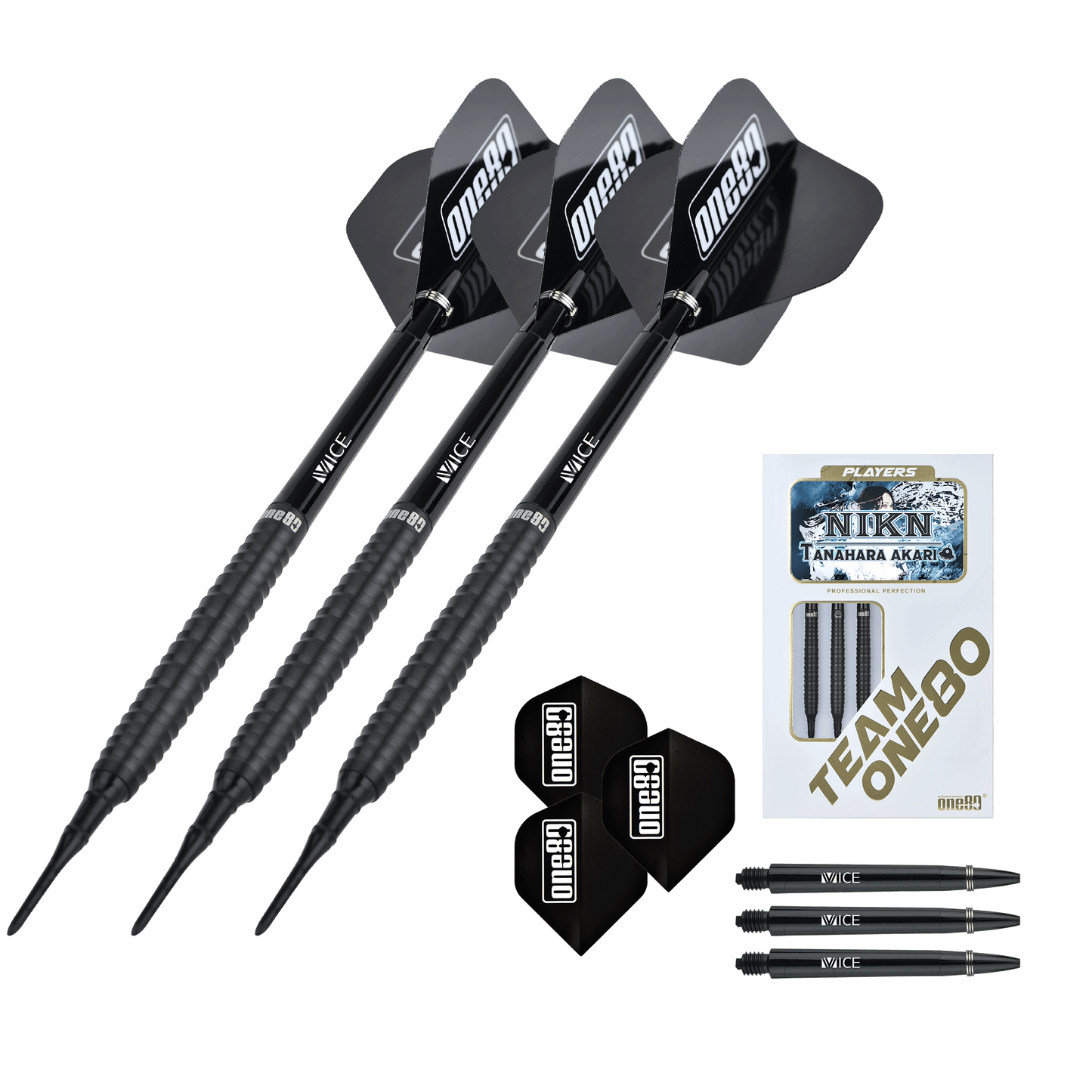 ONE80 Akari Tanahara Signature Softtip Black 17.5g