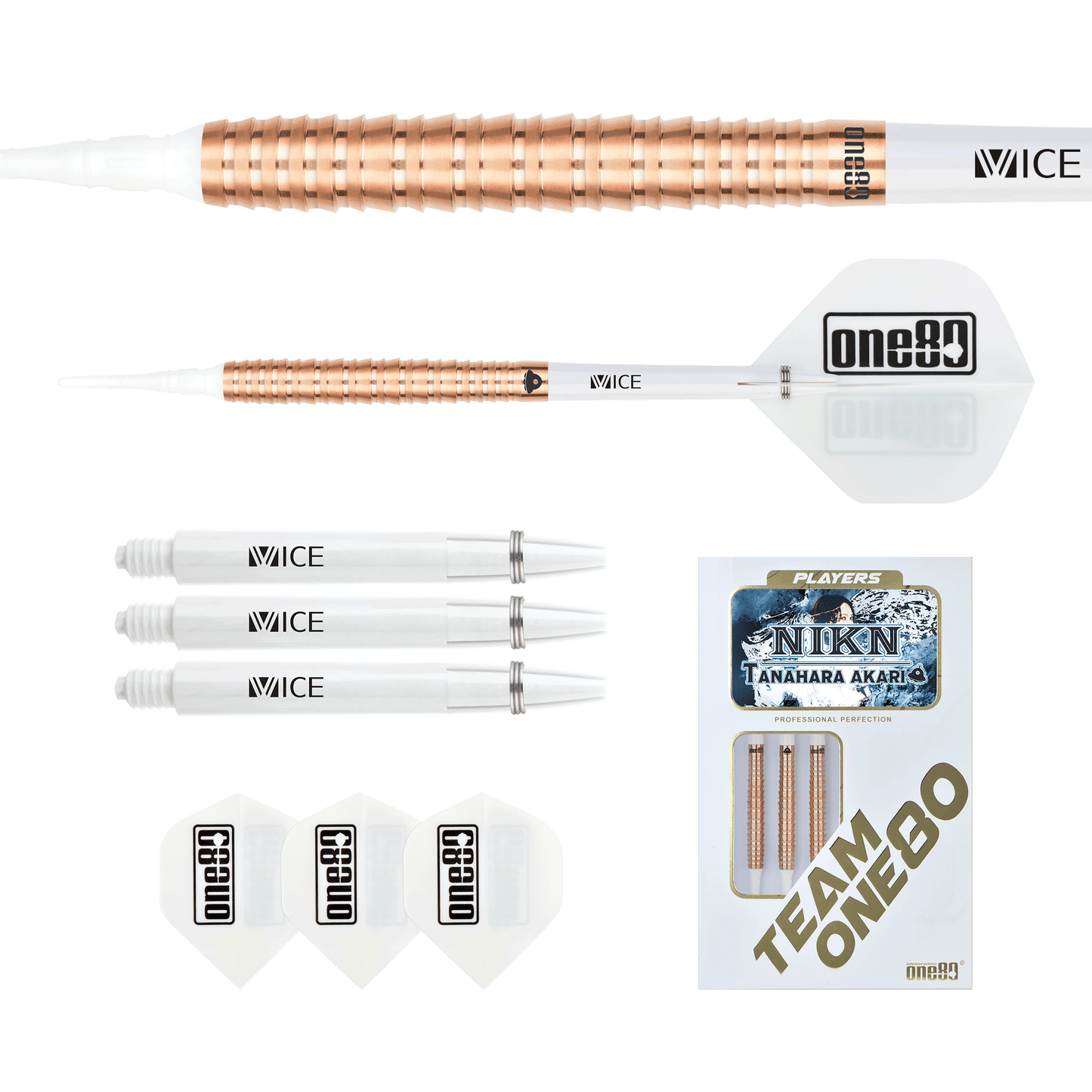 ONE80 Akari Tanahara Signature Softip Rose Gold 20g