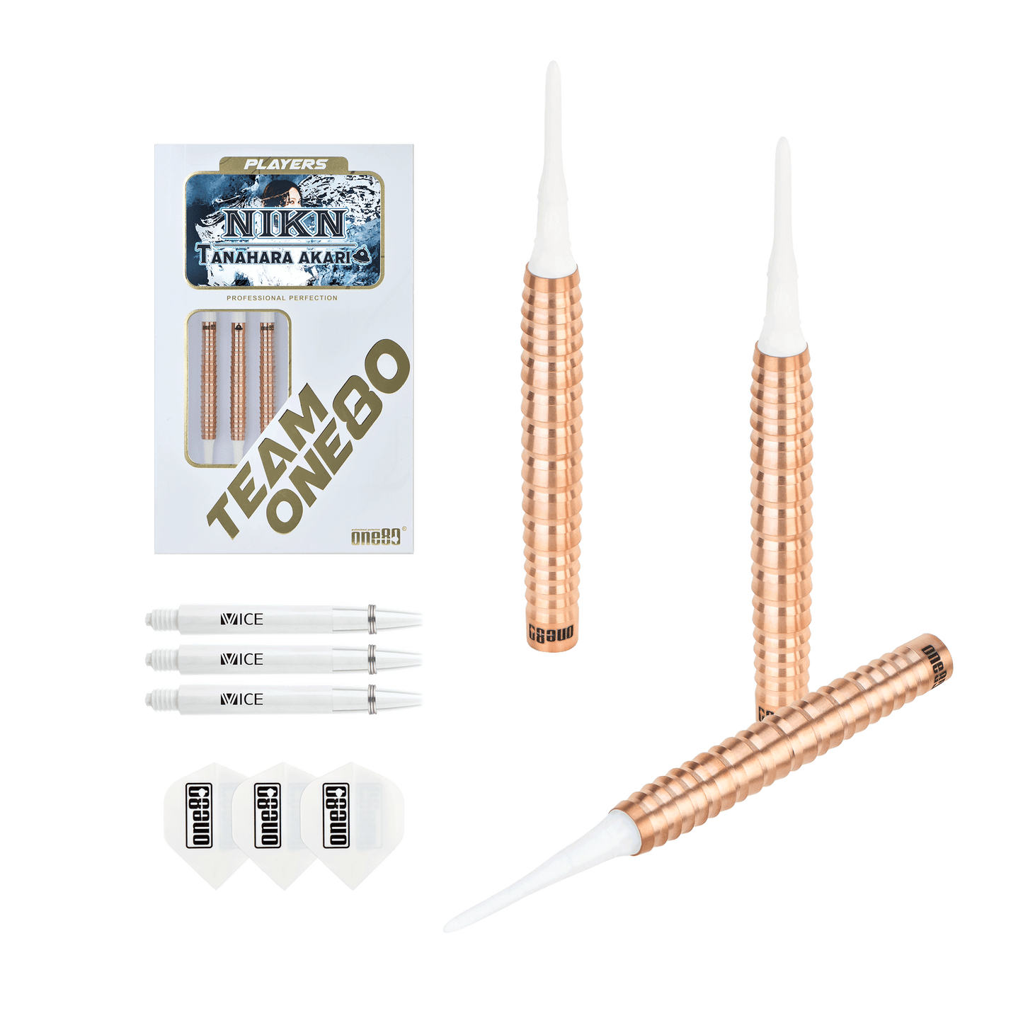 ONE80 Akari Tanahara Signature Softip Rose Gold 20g