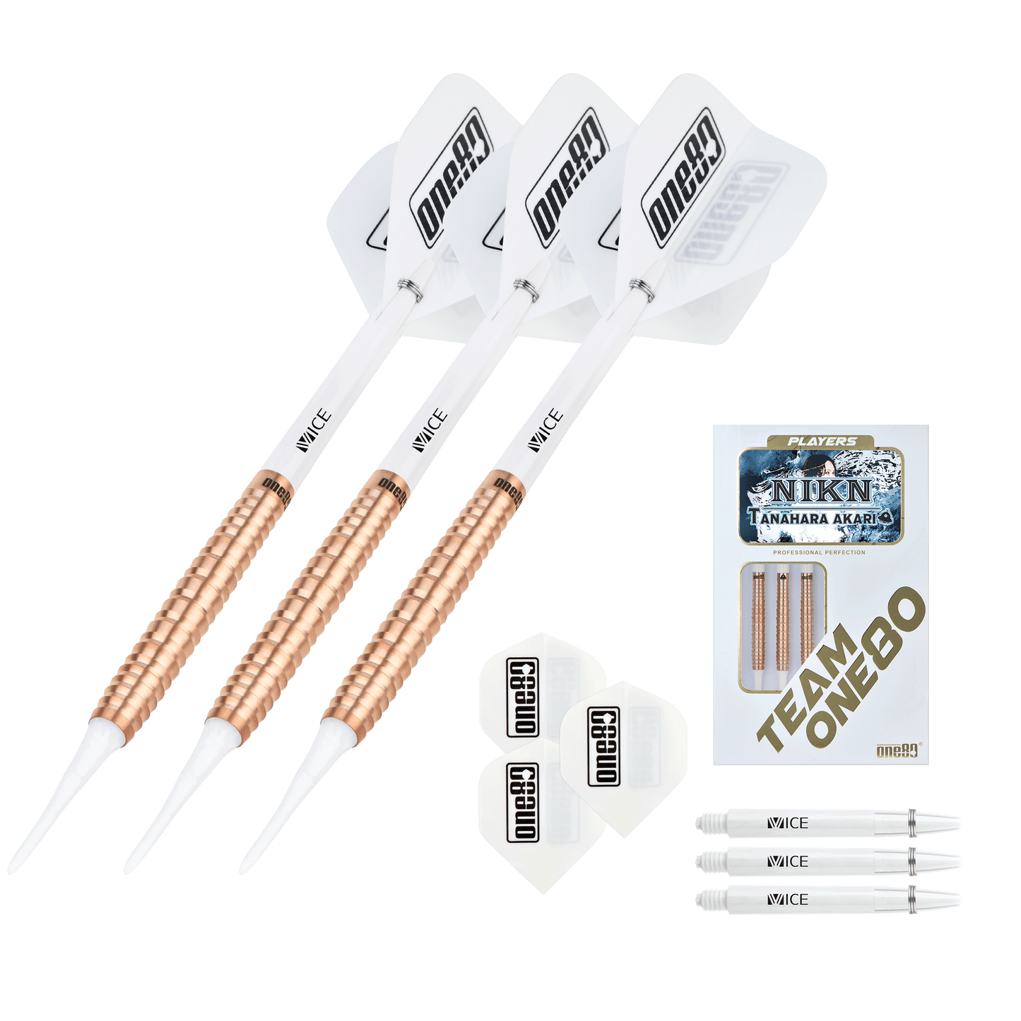 ONE80 Akari Tanahara Signature Softip Rose Gold 20g