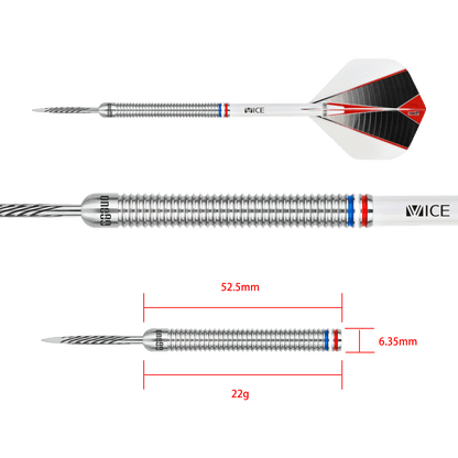 ONE80 Franck Guillermont Signature Dart II Steeltip 22g
