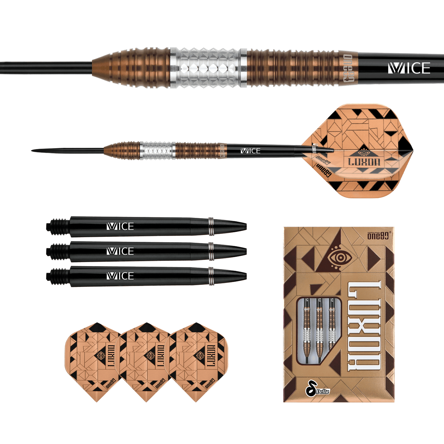 ONE80 Luxor Delta Steeltip