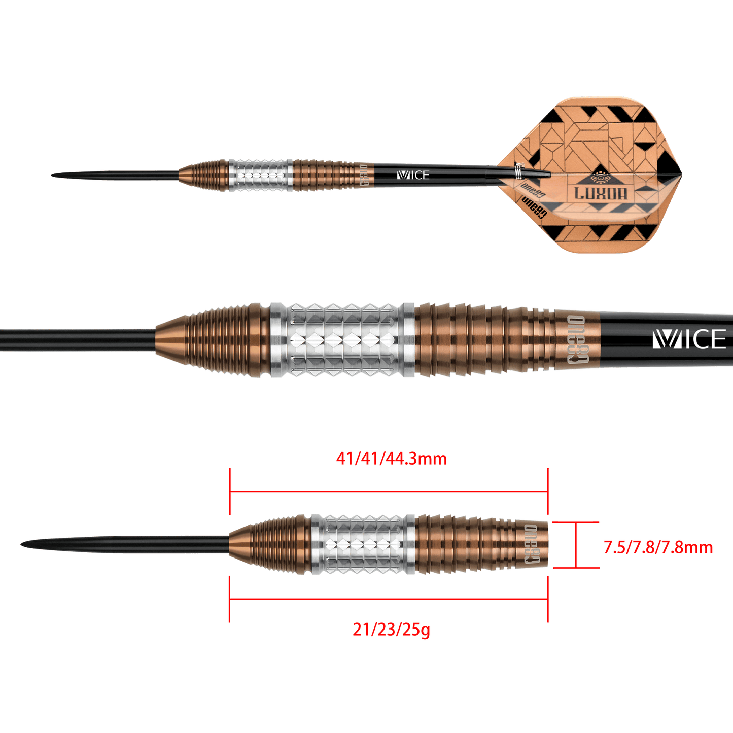 ONE80 Luxor Epsilon Steeltip