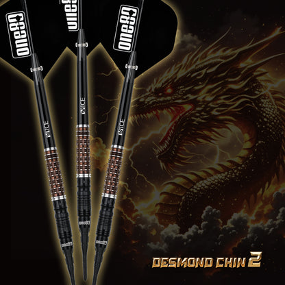 ONE80 Desmond Chin Signature Dart V2 Softtip 18,5g Black