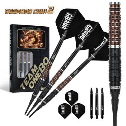 ONE80 Desmond Chin Signature Dart V2 Softtip 18,5g Black