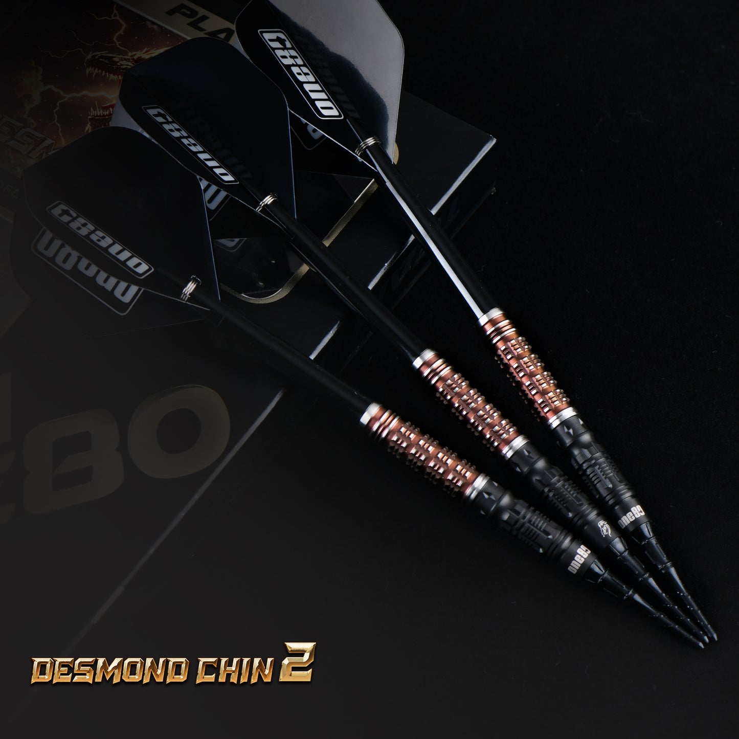 ONE80 Desmond Chin Signature Dart V2 Softtip 18,5g Black