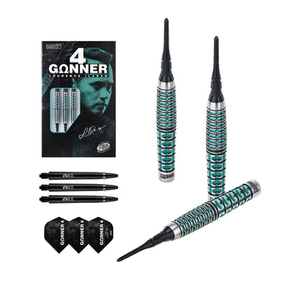 One80 GUNNER 4 Softtip 18g - Black&Jade