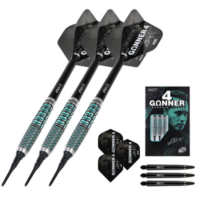 One80 GUNNER 4 Softtip 18g - Black&Jade