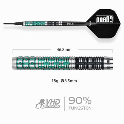 ONE80 Ludo Le Mat Signature Dart Softtip 18g
