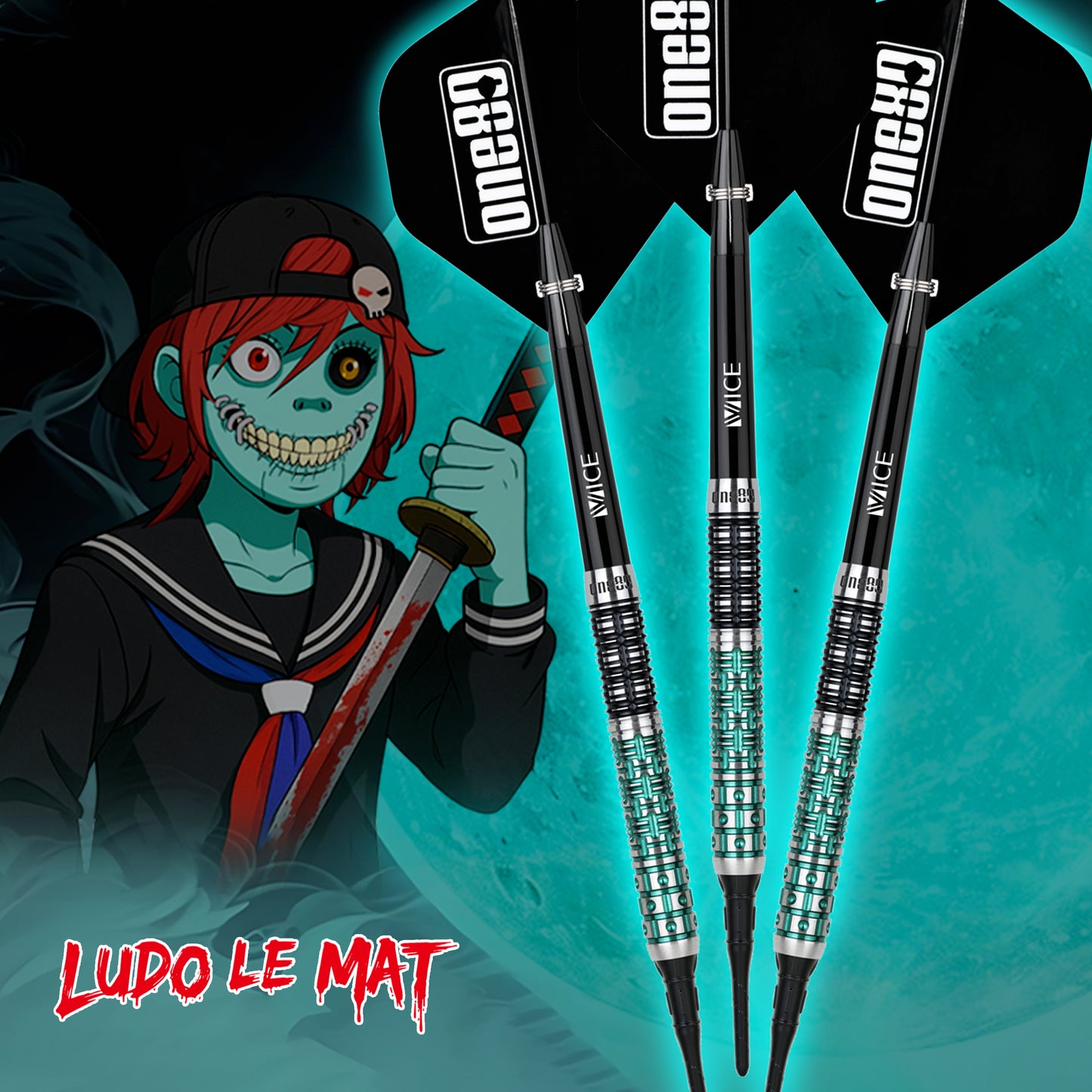 ONE80 Ludo Le Mat Signature Dart Softtip 18g
