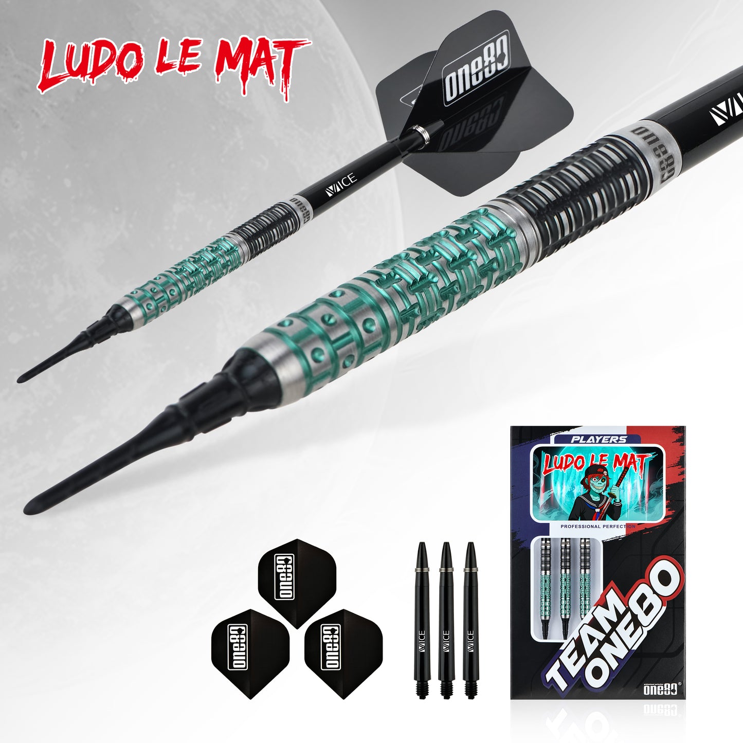 ONE80 Ludo Le Mat Signature Dart Softtip 18g