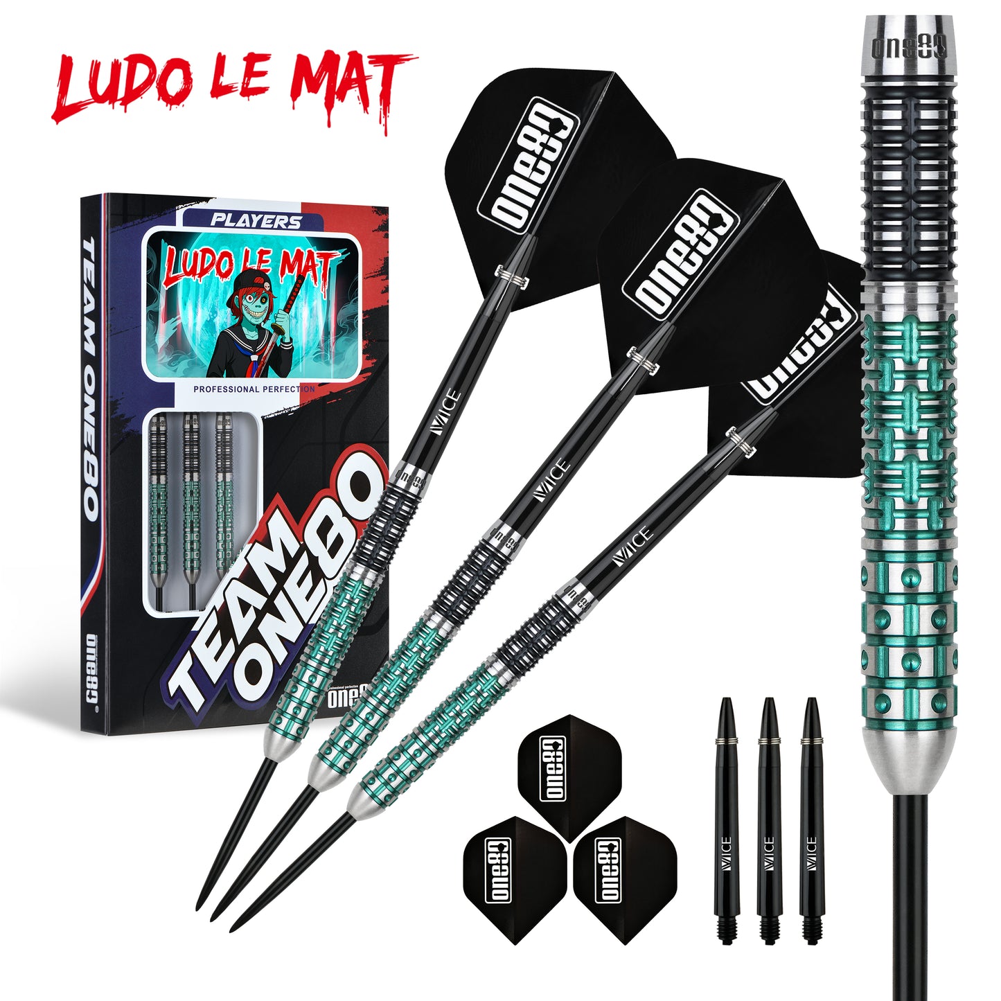 ONE80 Ludo Le Mat Signature Dart Steeltip