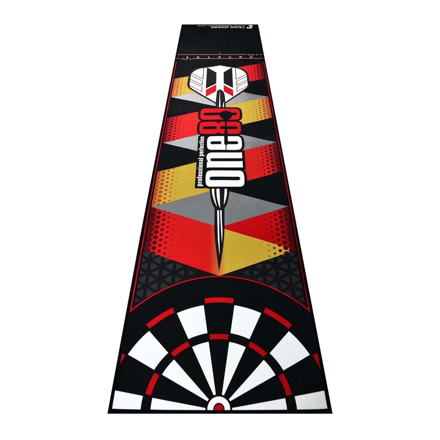 One80 Poly Dart Mat (incl. Oche Tape) Dartteppich