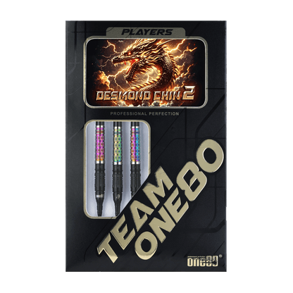 ONE80 Desmond Chin Signature Dart V2 Softtip 20g Black/Rainbow