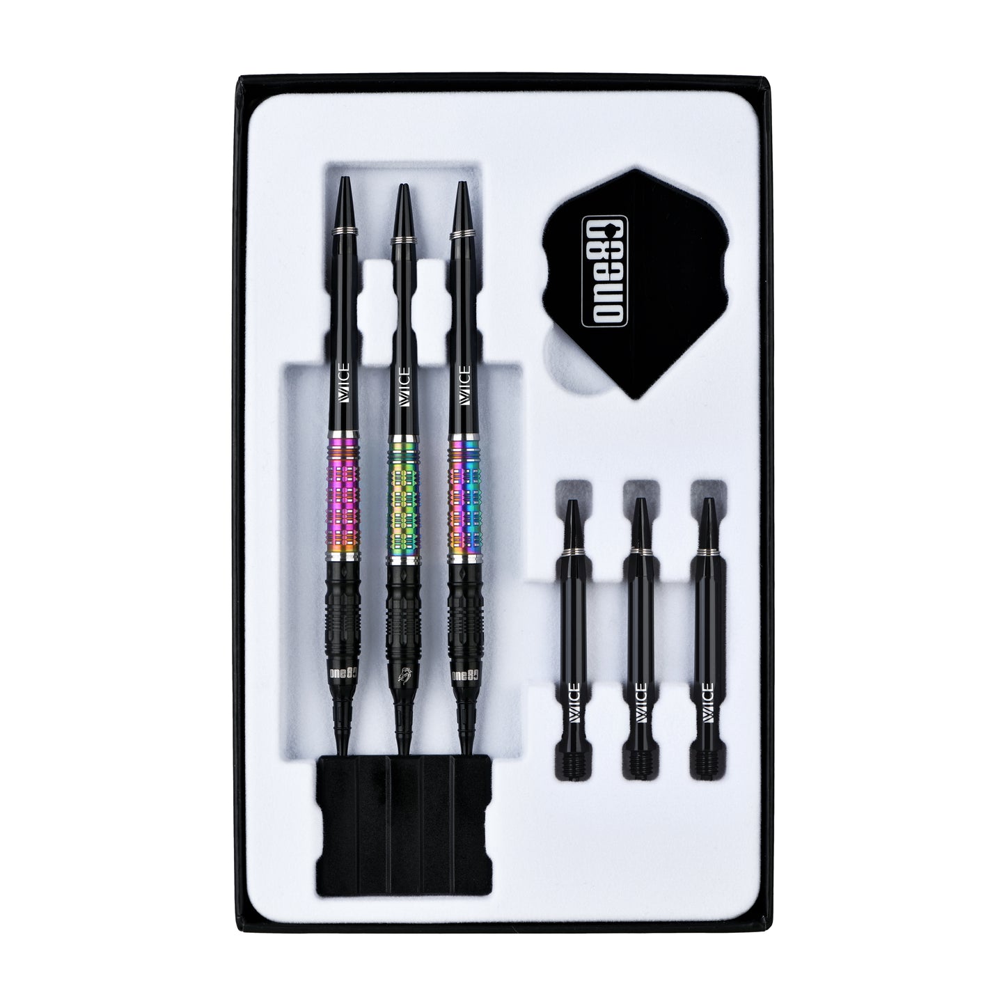 ONE80 Desmond Chin Signature Dart V2 Softtip 20g Black/Rainbow
