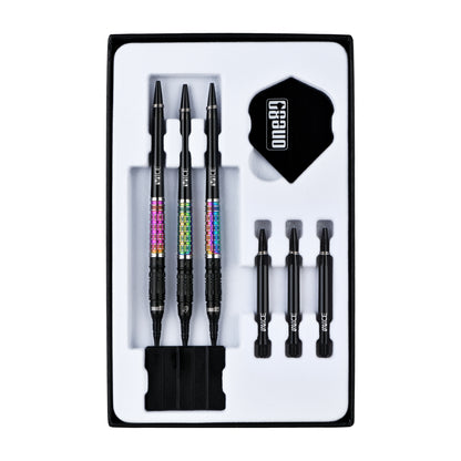 ONE80 Desmond Chin Signature Dart V2 Softtip 20g Black/Rainbow