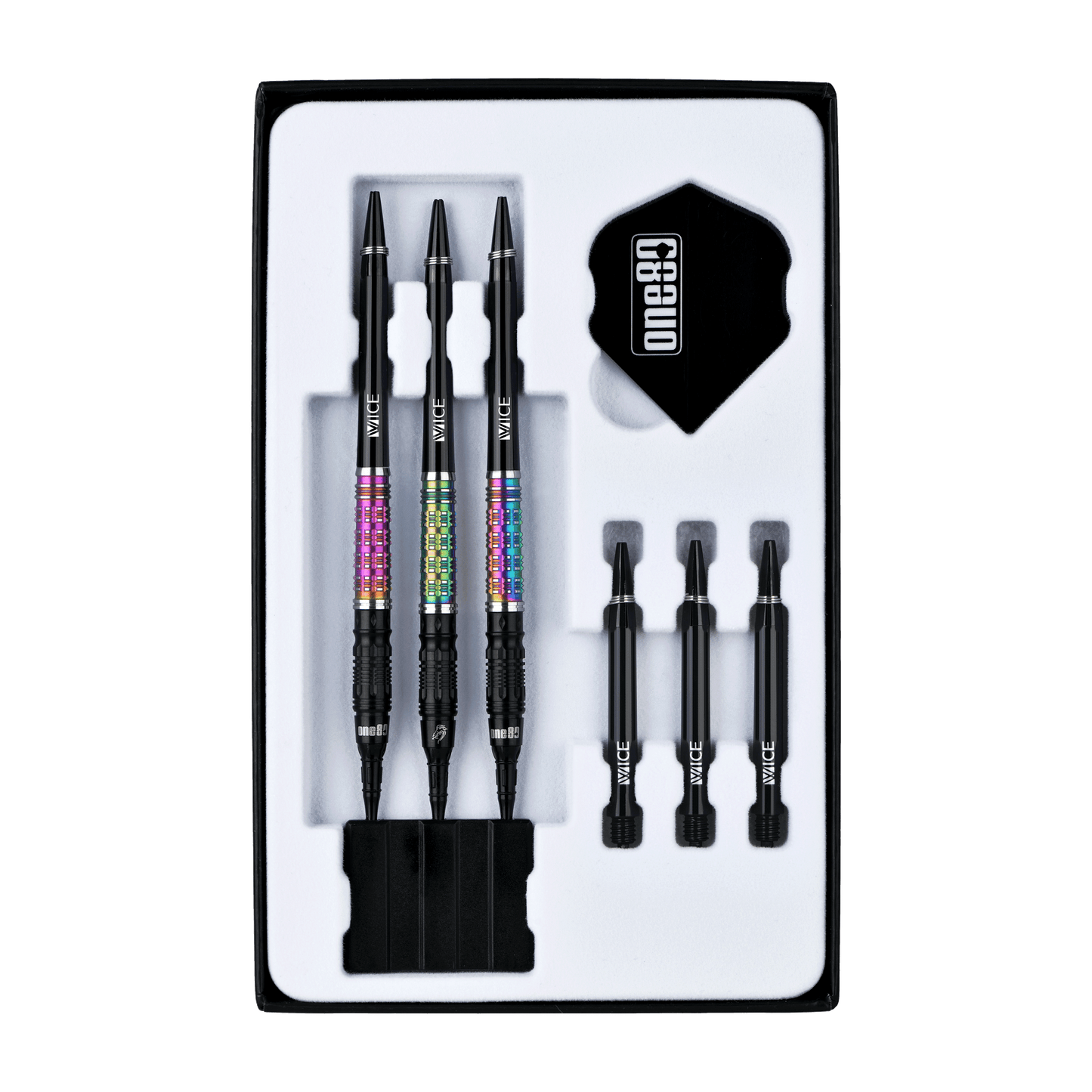 ONE80 Desmond Chin Signature Dart V2 Softtip 20g Black/Rainbow