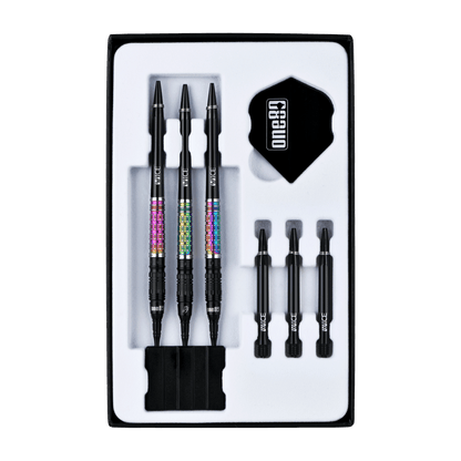 ONE80 Desmond Chin Signature Dart V2 Softtip 20g Black/Rainbow