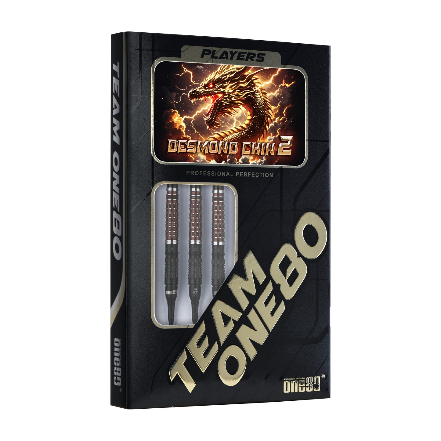 ONE80 Desmond Chin Signature Dart V2 Softtip 18,5g Black