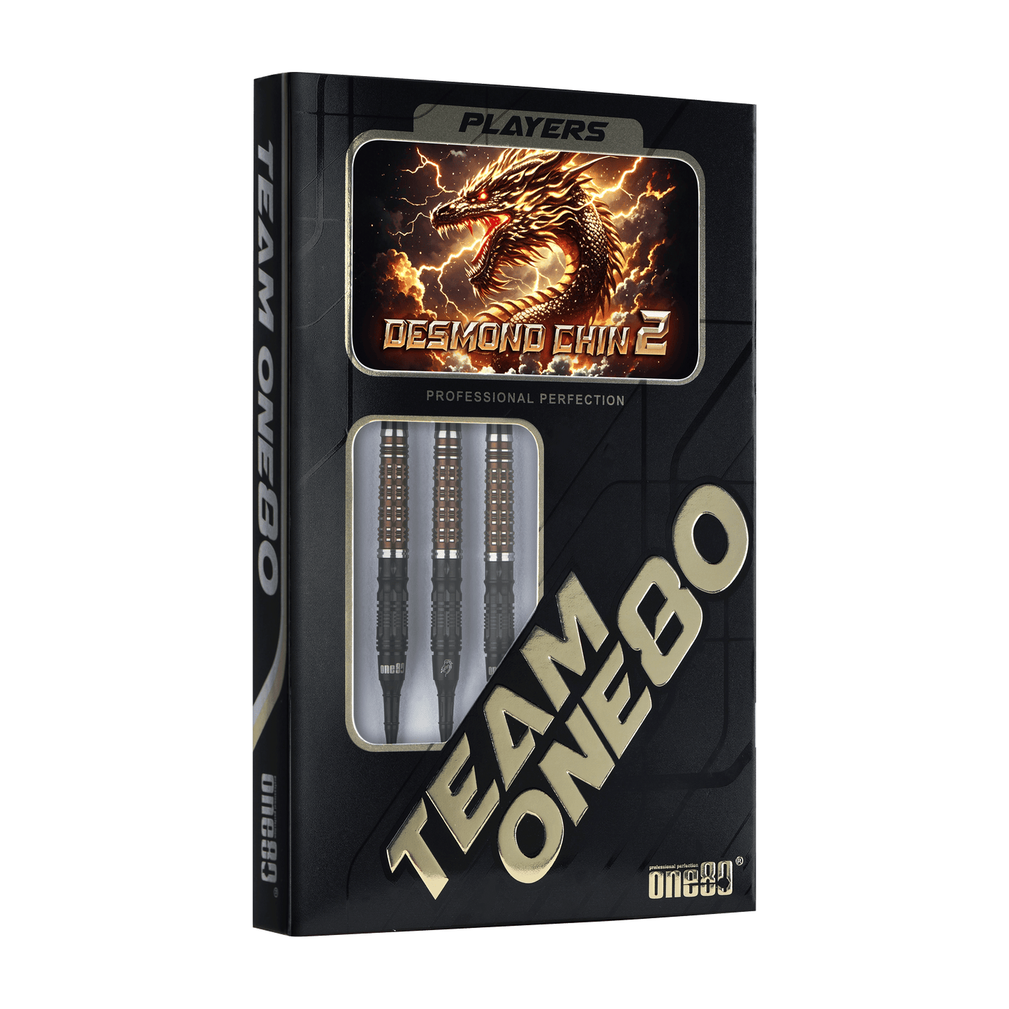 ONE80 Desmond Chin Signature Dart V2 Softtip 18,5g Black