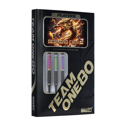 ONE80 Desmond Chin Signature Dart V2 Softtip 20g Black/Rainbow