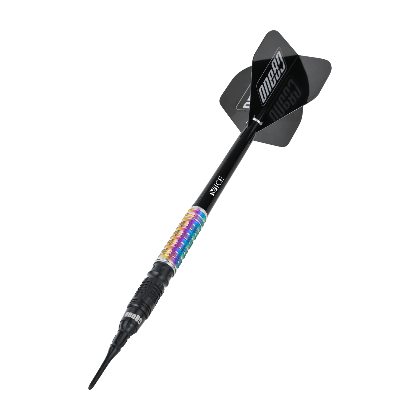 ONE80 Desmond Chin Signature Dart V2 Softtip 20g Black/Rainbow