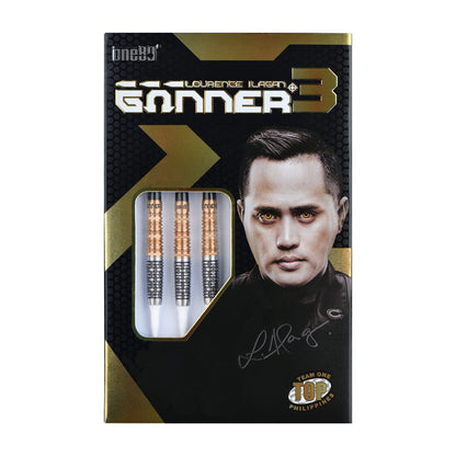 ONE80 Gunner III Softtip 20g  Black/Rose Gold