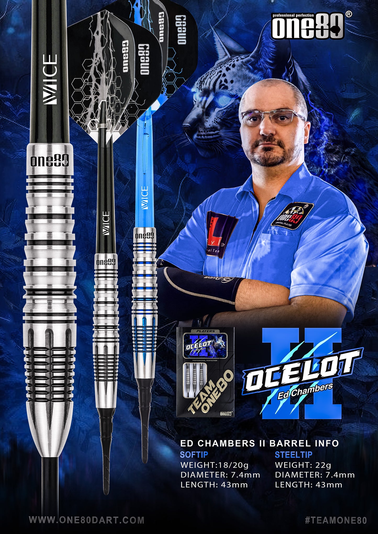 ONE80 Ed Chambers V2 Steeltip 22g