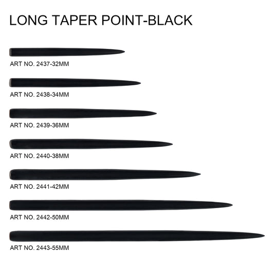 One80 Long Taper Point - Black