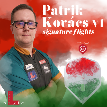 L -Style Patrik Kovacs Signature Flights - L1Pro - v1 Clear White