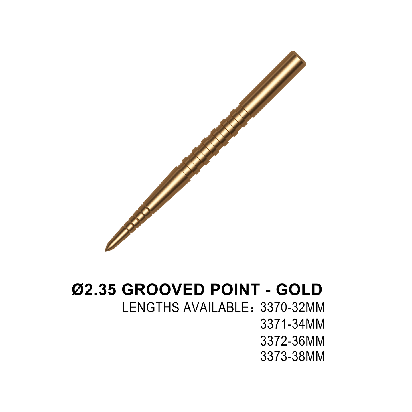 ONE80 Wechselspitzen 2,35mm Grooved GOLD