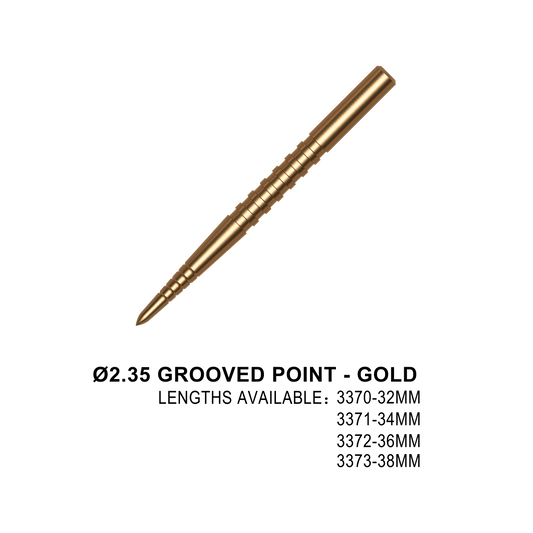 ONE80 Wechselspitzen 2,35mm Grooved GOLD