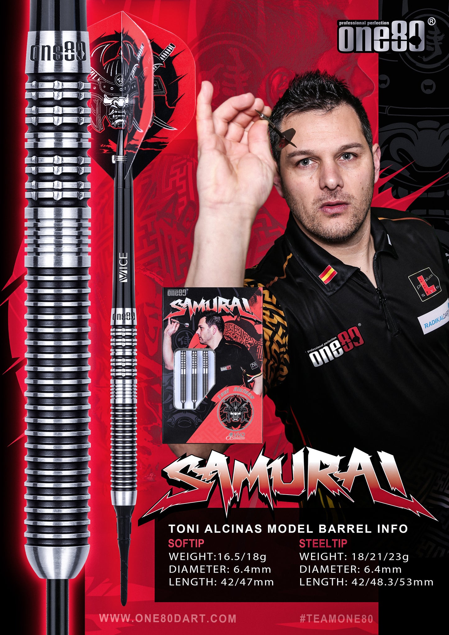 ONE80 Toni Alcinas Steeltip