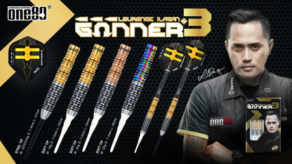 ONE80 Gunner III Steeltip Black/Gold